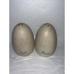 Vintage Wooden Egg Salt & Pepper Shakers Souvenir Easter Farmhouse